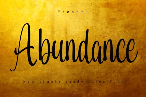 Abundance Font: A Playful Handwritten Typeface for Digital Design