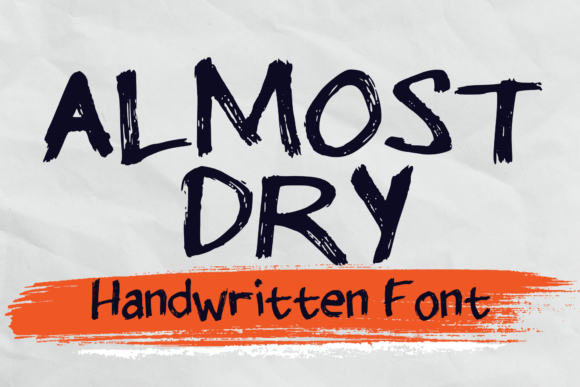 Almost Dry: A Playful Typeface for Editorial Design