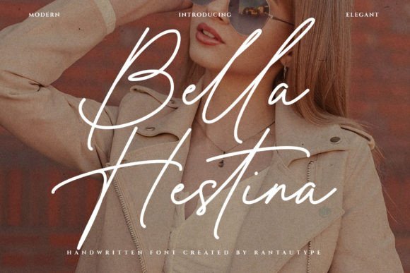 Bella Hestina Font – A Modern Script for Craft Creators