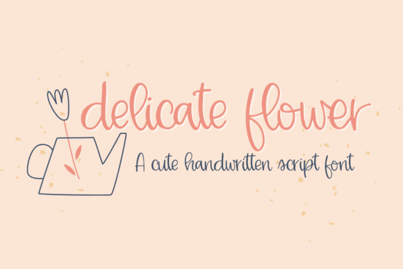 Delicate Flower Font for Editorial Design