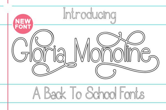 Gloria Monoline Outline: A Beautiful Handwritten Typeface for Branding