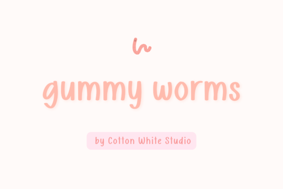Gummy Worms Font: A Handwritten Touch for Your Brand