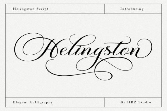 Helingston Font: Elevating Brand Visuals with Handwritten Elegance