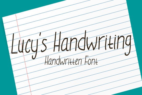 Lucy’s Handwriting: A Charming Font for Craft and Commercial Use