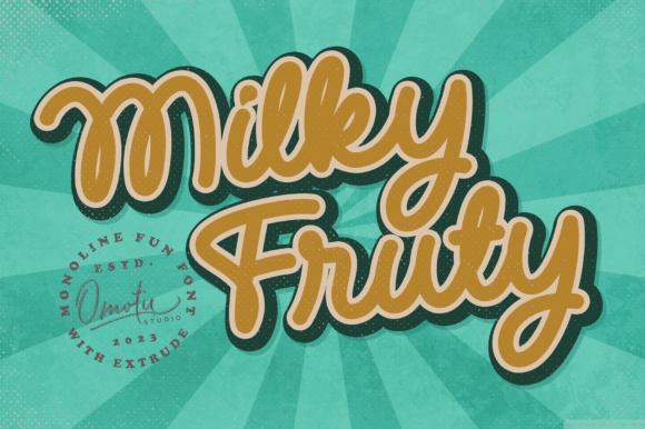 Milky Fruty Font: A Delightful Script for Editorial Design