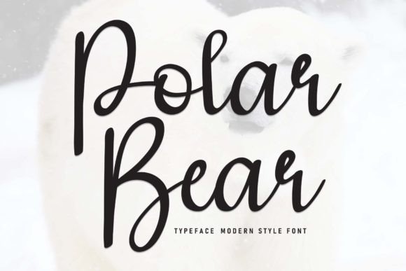 Polar Bear Font: A Sweet and Friendly Typeface for Crafters