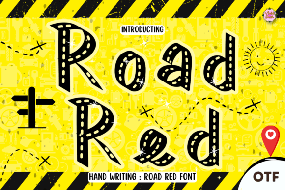 Road Red Font: A Festive Touch for Your Brand Identity
