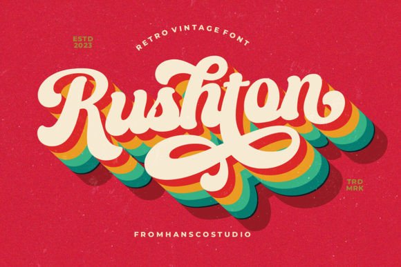Rushton Font: A Vintage Touch for Digital Branding