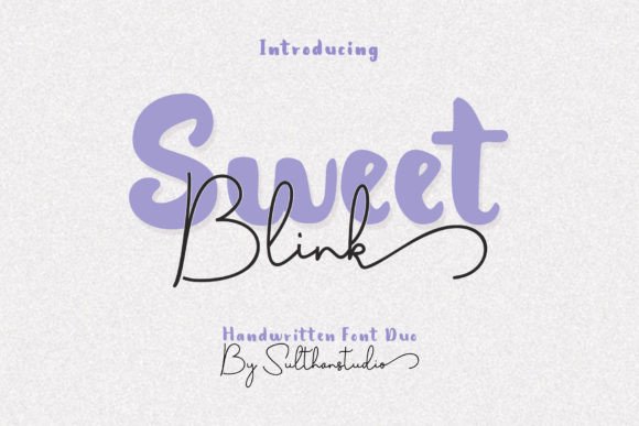 Sweet Blink Duo: A Handwritten Font That Brings Your Crafts to Life