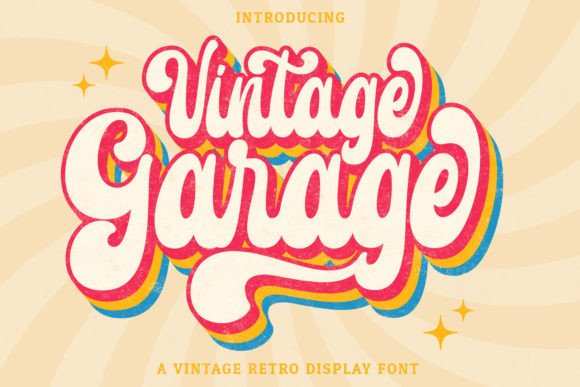 Vintage Garage Font: A Retro Handwritten Typeface for Authentic Branding