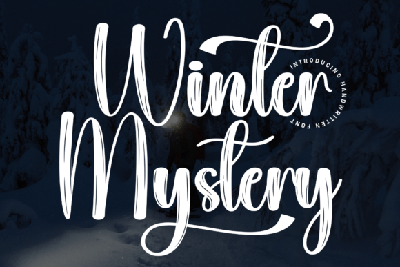 Winter Mystery Typeface: A Handwritten Font for Editorial Magic
